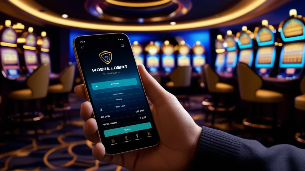 Mobiles Spielen mit Smartphone im Casino